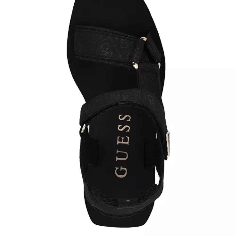 Guess Women's Daysa Quattro-G Strappy Eva Wedge Sandals Size 9 - Picture 4 of 5